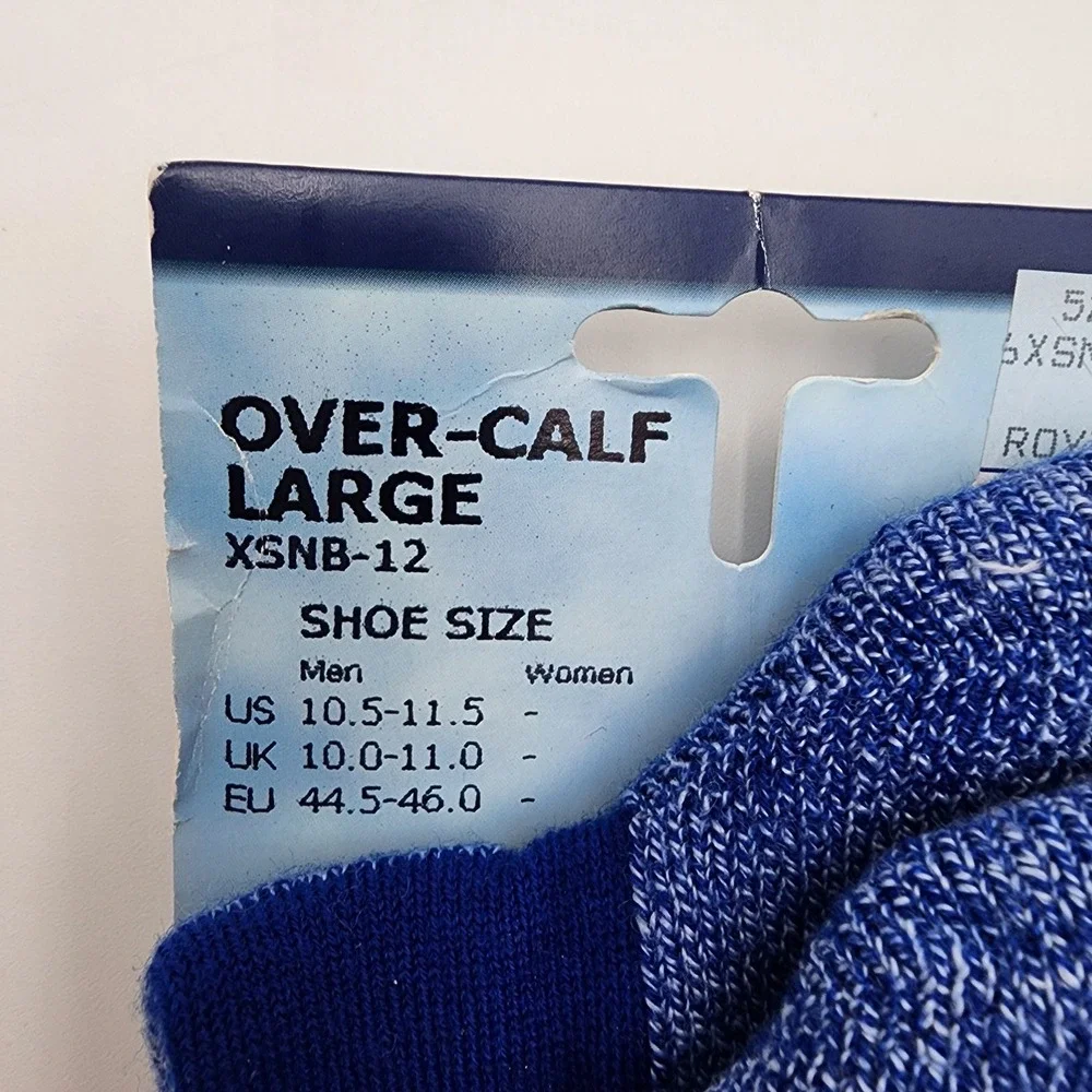 Thorlo Unisex Boarding Socks Protection Level 2 Size L Over The Calf Blue NEW‎